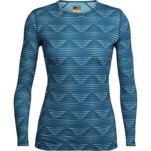 Icebreaker Oasis Long Sleeve Crew Diamond Line